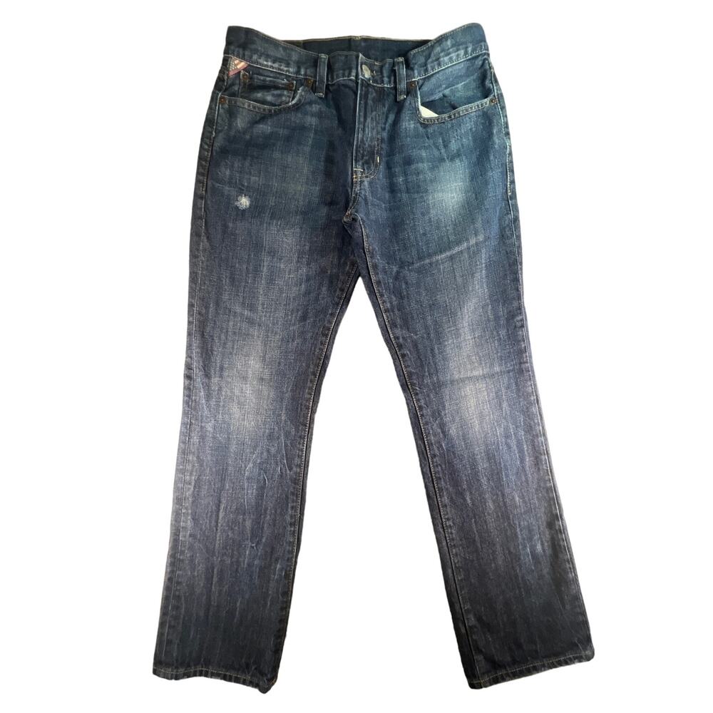 Denim & Supply Ralph Lauren Men's Slouch Fit Straight Distress Jeans Size 32x30